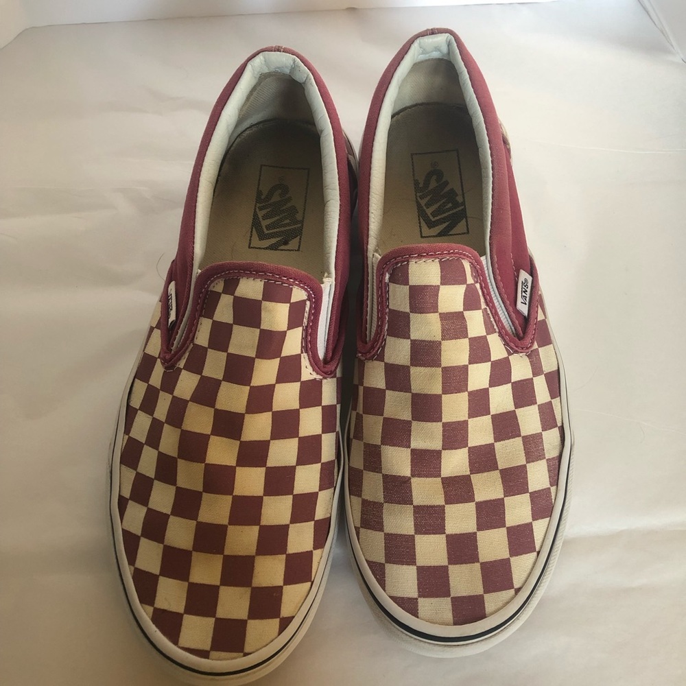 GUC Vans Checkerboard Classic Slip-on, Sz 10